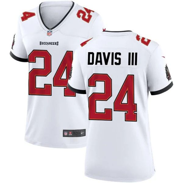 Men Tampa Bay Buccaneers #24 Carlton Davis III Nike White Game NFL Jersey->tampa bay buccaneers->NFL Jersey